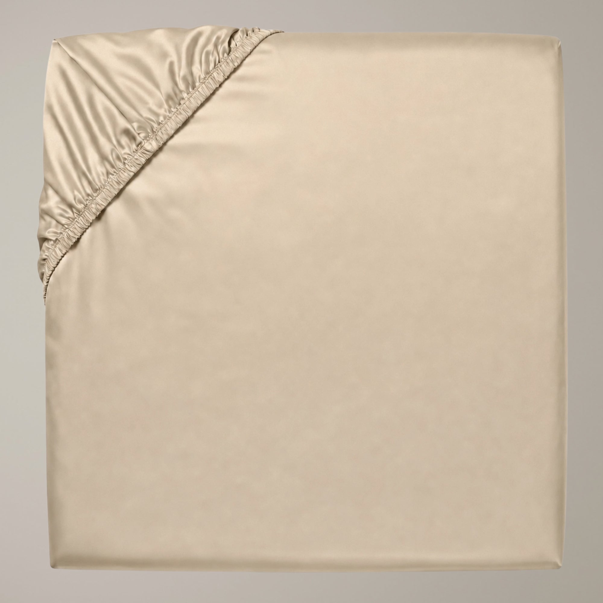 Finole Bettlaken in Linen, Spannbettlaken aus ägyptischer Baumwolle / Egyptian cotton fitted sheet #Farbe_Linen