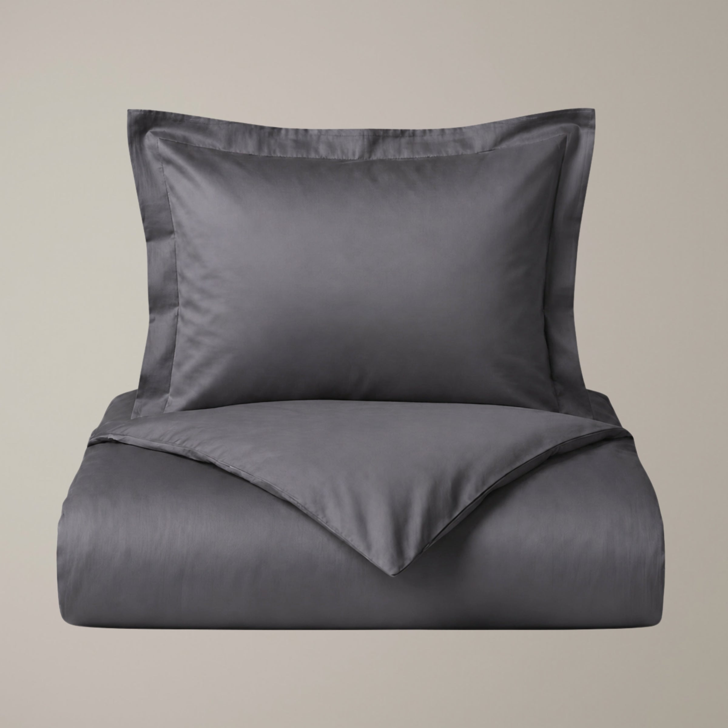 Finole Bettwäsche Set in Granit, premium Bettwäsche aus ägyptischer Baumwolle / Egyptian cotton luxury bedding #Farbe_Granit