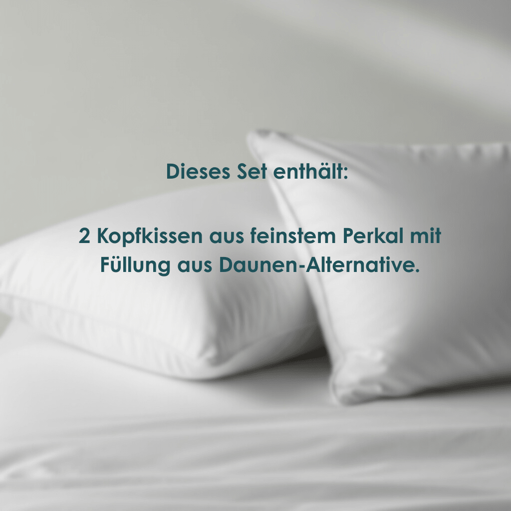 Grand Hotel Perkal Daunen-Alternative 2-Kopfkissen Set