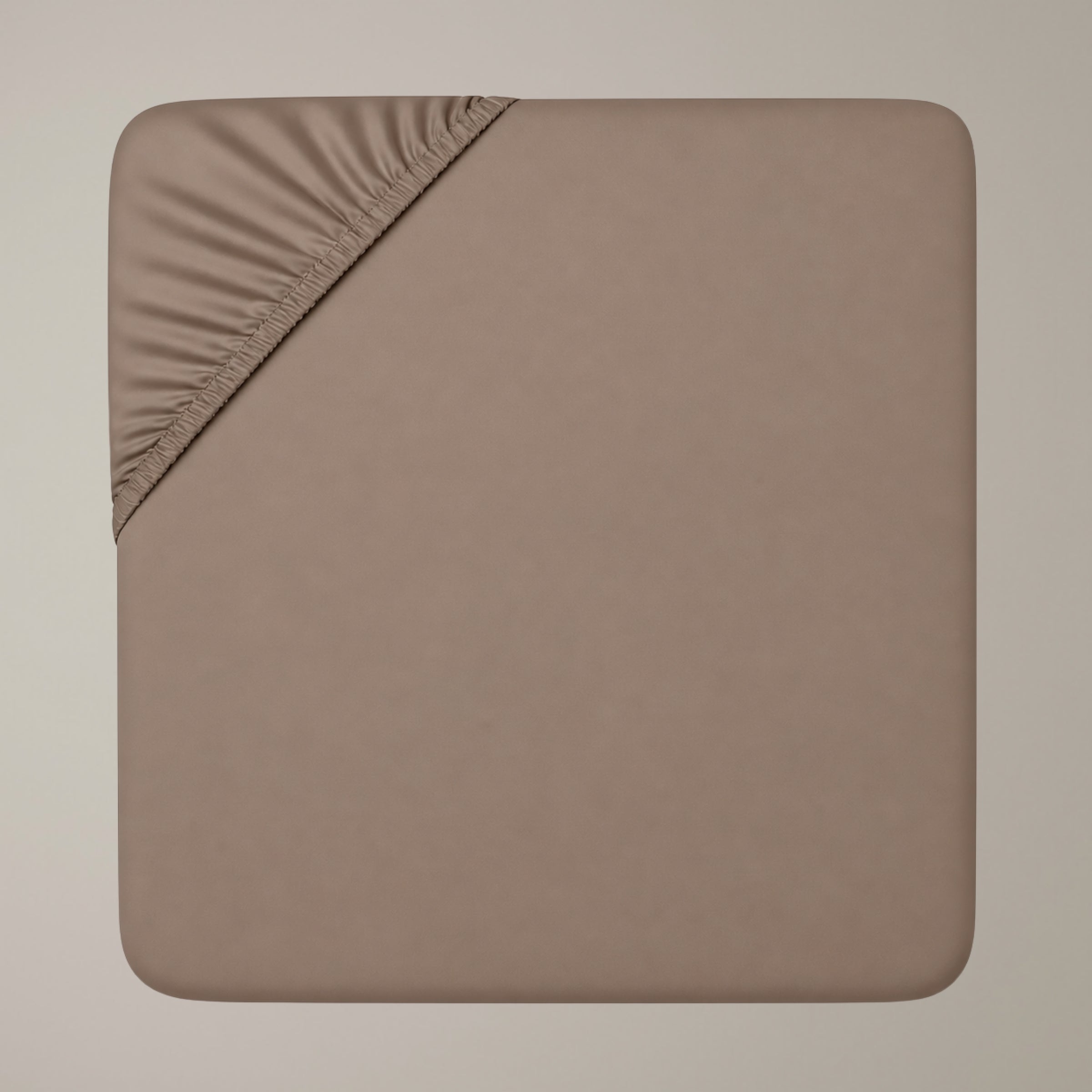 Finole Bettlaken in Eucalyptus, Spannbettlaken aus ägyptischer Baumwolle / Egyptian cotton fitted sheet #Farbe_Eucalyptus