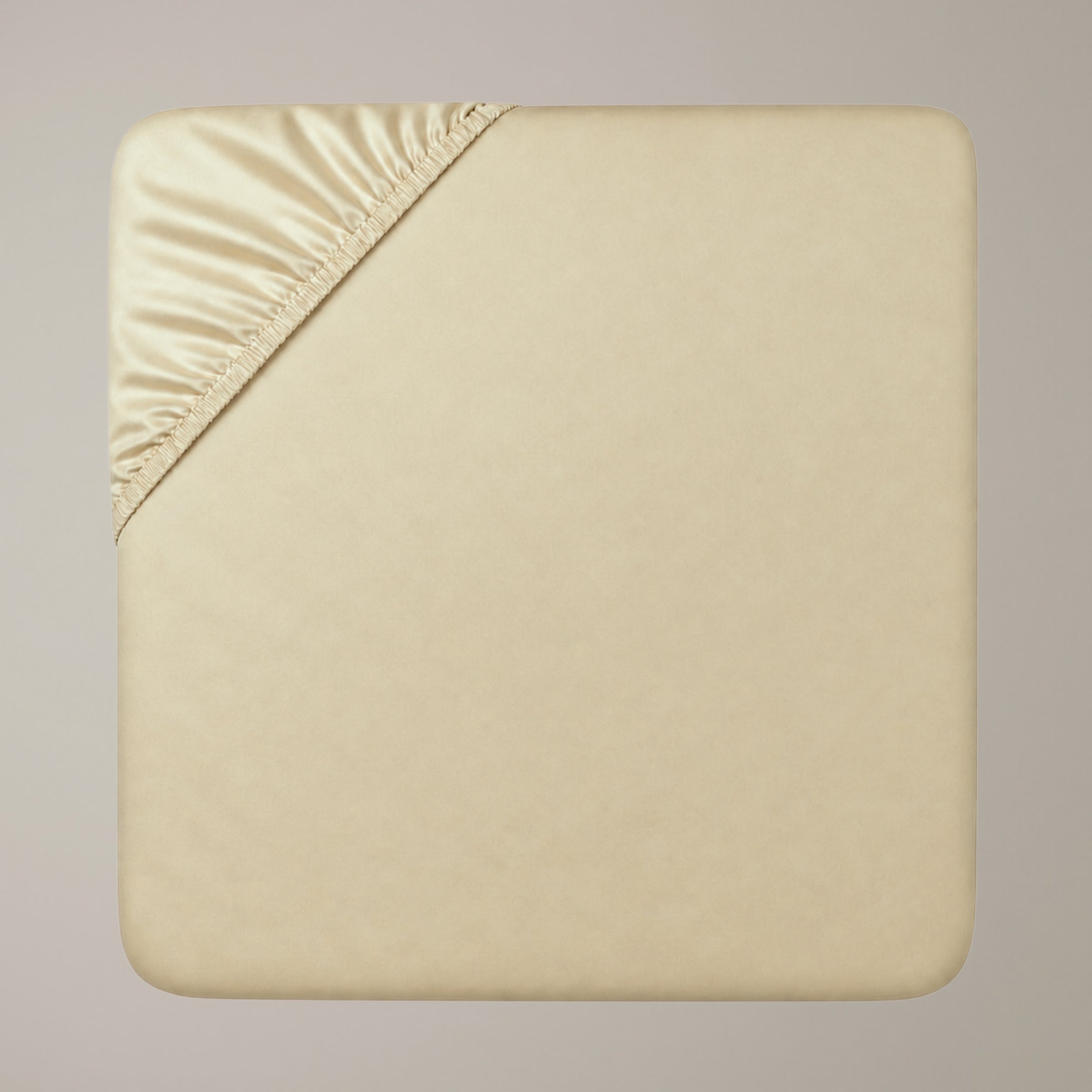 Finole Bettlaken in Linen, Spannbettlaken aus ägyptischer Baumwolle / Egyptian cotton fitted sheet #Farbe_Linen