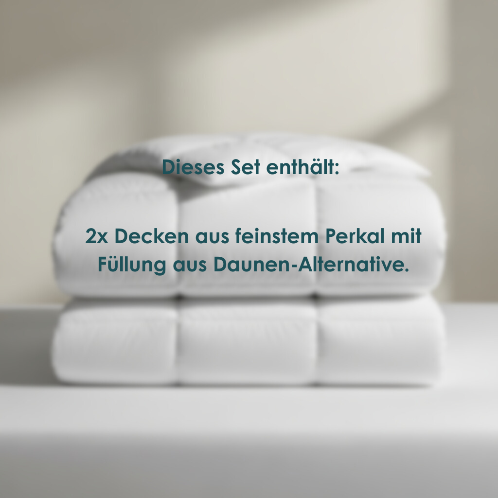 Grand Hotel Perkal Daunen-Alternative 2-Decken Set